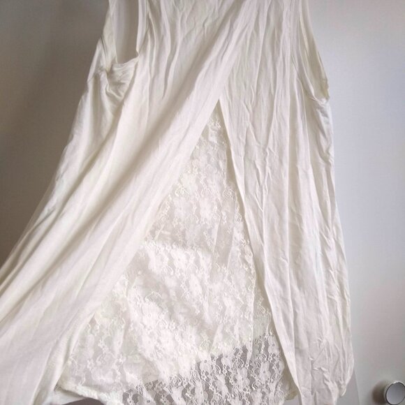 vintage y2k PJ Salvage split back lace tank top NWOT - Picture 3 of 7